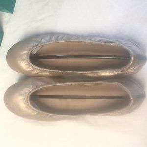 Metallic Champagne Gold Tieks Size 10 NIB